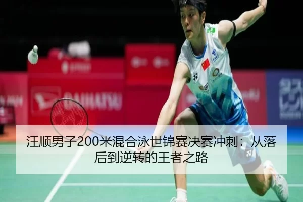汪顺男子200米混合泳世锦赛决赛冲刺：从落后到逆转的王者之路